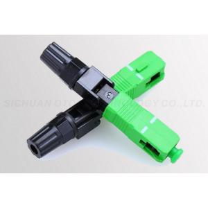 China Green Color Fiber Fast Connector SC / APC , Field Assembly Connector supplier