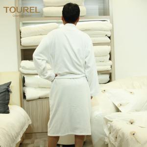 China 100% Cotton White Hotel Terry Cloth Bathrobe With 125cm Weight 1000g on sale 