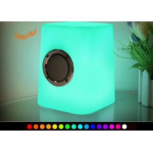 China Wireless LED Cube Light / Musical LED Table Lamp with Bluetooth Speaker supplier