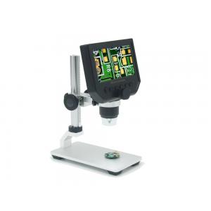 China digital microscope 600X USB  4.3inch HD LCD 3.6MP with metal track stand supplier