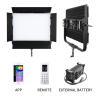 China RGB LED Video Light 500W GL-5000C Ultra Bright Video Production Light External Power Supply Video Lighting wholesale