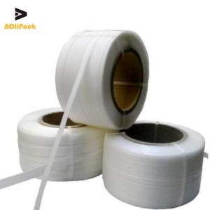 China Cargo shipping Woven Polyester Strapping 1440kg 450m supplier