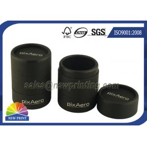 China Personalized 3 Pieces Black Rigid Paper Cans Packaging Fancy Cylinder Gift Boxes supplier