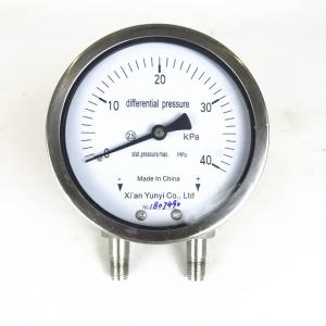 Stainless Steel Differential Pressure Gauge Liquid Manometer