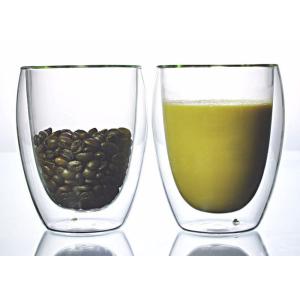 China Double Wall Personalized Glass Cup / Custom Made Glass Cups OEM Service wholesale