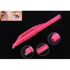 Hot sale disposable microblading pen 3D permanent makeup eyebrow lips eyeliner manual tattoo pen with 14pin blade