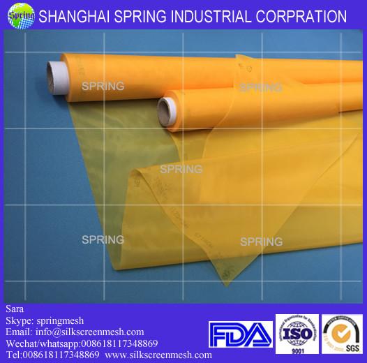 Polyester silk screen printing mesh fabric 200 mesh count(80T)/Screen printing