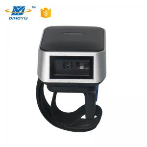China Mini Bluetooth Finger Scanner , Ring Type 1D Wireless USB Barcode Reader DI9010-1D supplier