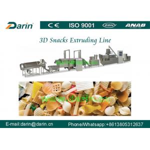 China Bugles 3D Snack Pellet Machinery Low Energy For Macaroni Pasta Food supplier