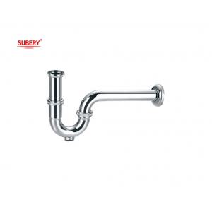 Brass lavatory wash basin drainage bottle trap siphon bathroom p-trap pipe for wash basin chrome OEM