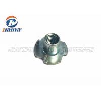 China DIN 1624 Tee Nuts Claws Nut Carbon Steel Zinc Plated Four Claws Nuts for Furnitures on sale