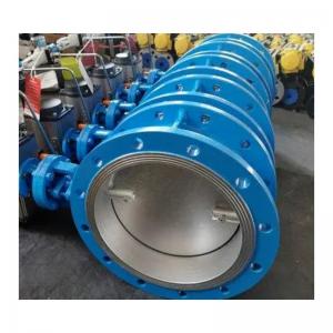 Dn1200 Double Flange Resilient Seated Butterfly Valve with Customer's Requirements