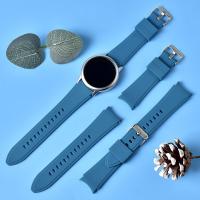 China Custom Women Men Sport Silicone Watch Strap , 22mm Smart Watch Band Blue on sale