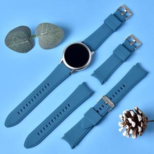 Custom Women Men Sport Silicone Watch Strap , 22mm Smart Watch Band Blue