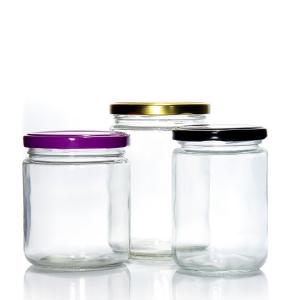 China Rectangular 4 Oz 3 Oz Spice Jars Freezer Safe Glass Containers With Metal Lid supplier