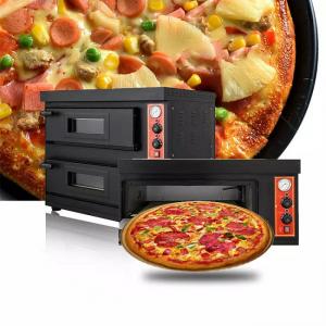 Digital  2 Deck Electric Pizza Oven Countertop Deck Oven 600*600*150mm