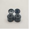 China Black Screw Lock 24mm Flip Top Plastic Bottle Caps With 2.8mm Water Hole wholesale