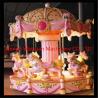 kids playground 6 Seats Music family rides carousel Merry Go Round Adjustable