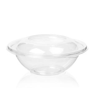 China 750ml 24oz Plastic Food Packing Box Disposable Crystal Clear PET Salad Bowl Container supplier