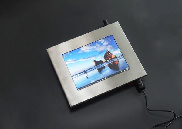 5 Wire Resistive Touch Stainless Steel Panel PC 1024x768 High Resolution