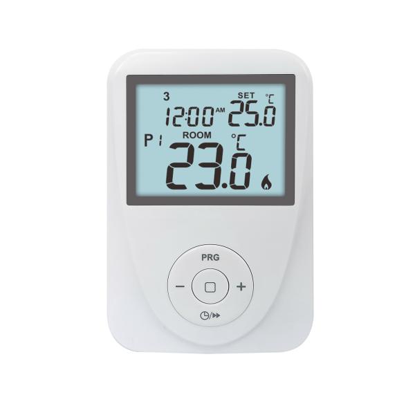 230V 7 Day Programmable White Color Gas Boiler Digital Heating Room Thermostat