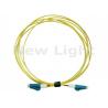 China Yellow LC LC Fiber Patch Cord , PVC Material 3 Meter Simplex Fiber Optic Cable wholesale