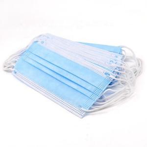 China Fliud Resistant Medical Face Mask , 95% BFE / PFE 3 Ply Non Woven Face Mask supplier