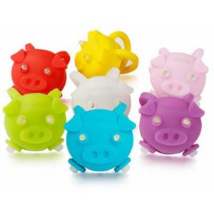 Cute Pig Shape Blinking Led Lights For Bikes Lightweight Small Size Low Power 