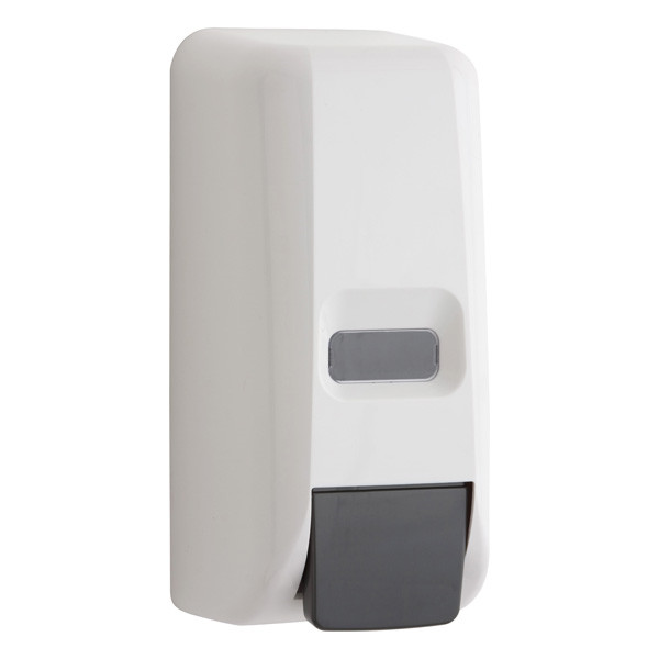 China distributeur manuel du savon 800ml liquide avec le réservoir rechargeable, plastique d'ABS, couleur blanche, fixée au mur wholesale