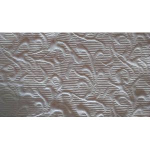China tela hometextile branca do jacquard poli do algodão supplier