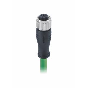 China Código protegido EMI libre del conector D del extremo M12 Ethernet con el cable de Cat5e S/FTP supplier
