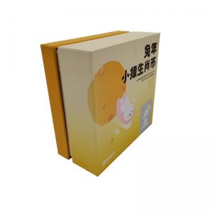 Yellow Custom Rigid Boxes Packaging Environmental Friendly For Wireless Headphones