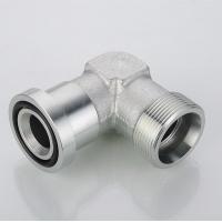 China 90 Degree Elbow Metric Hydraulic Adapter Male Bite Type Flange Samples Request Sample on sale
