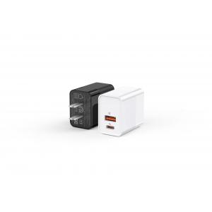 50-60Hz USB C Wall Charger , Multifunctional Dual Port USB Charger