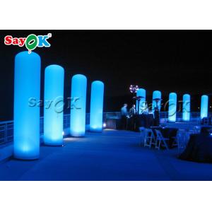China Custom LED Inflatable Column Pillar For Wedding /  Stage / Party Entrance Decoration supplier
