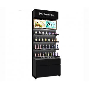 China Luxury Perfume Display Cabinet , Black Fragrance Display Cabinet Easy Assemble wholesale