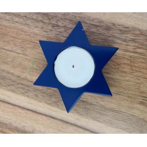 China 3.8x1.5cm 10gram  paraffin white unscented  tealight candle with blue holder supplier