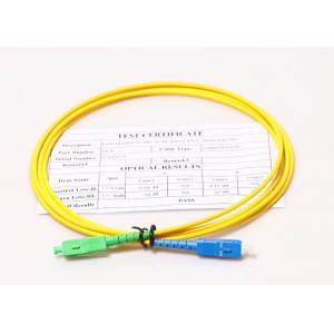 China FTTH SC / APC to SC / UPC patch cord sx mm 0.9mm Jumper fiber optic patch cord supplier