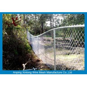China Hot Dipped Galvanized Chain Link Fencing , Chain Link Wire Fence For Park supplier