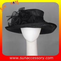 New design elegant Church sinamay hats for women ,Sinamay wide brim church hat