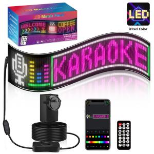 China 898x192mm Conexión Bluetooth Panel de matriz LED Pantalla flexible y fuente de alimentación de 5V2A10W con tamaño de píxel 16 * 96plus supplier