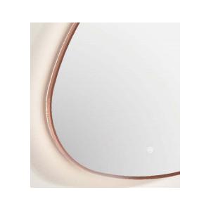 Dimmable Semi Arc Contour Light Up Round Bathroom Mirror
