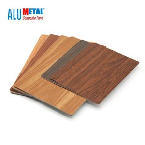 China 0.05mm 6061 Textured Wood Finish Aluminium Composite Panel Plate 5000mm supplier