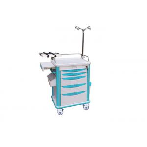 Simple Style Plastic Medical Emergency Trolley Cart Back Without Accessory  (ALS-ET118J)