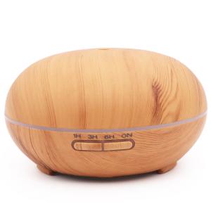 China 300ml Wood Grain Ultrasonic Air Humidifier / Home Colorful Night Light Diffuser supplier