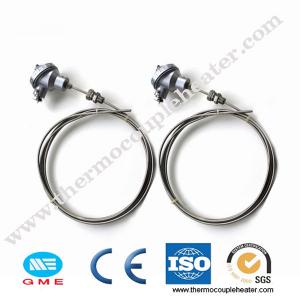 China Armoured K Type Thermocouple RTD With SS Sheath And Mineral Insulated Cable supplier