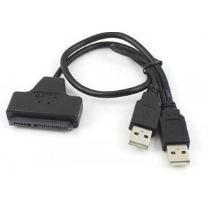 China USB to SATA 22 pin Hard Disk Driver Convertor Adapter Cable with USB A MALE power supplier