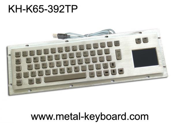 Metal industrial Dustproof do teclado de computador com chaves do Touchpad e do