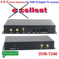 DVB-T240 4 x 4 Siano Tuner Diversity Antenna Car dvb-t2 digital receiver