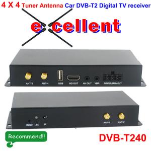 China DVB-T240 4 x 4 Siano Tuner Diversity Antenna Car dvb-t2 digital receiver supplier